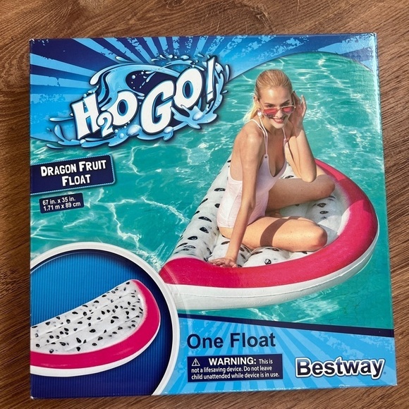 BestWay Dragon Fruit Float One Float Raft Swimming Pool - Picture 1 of 2